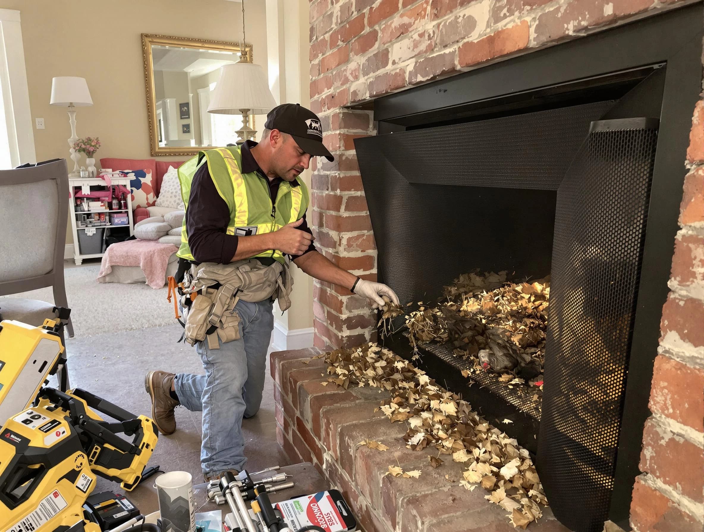 Safe screening installation by Maplewood Chimney Sweep in Maplewood, NJ