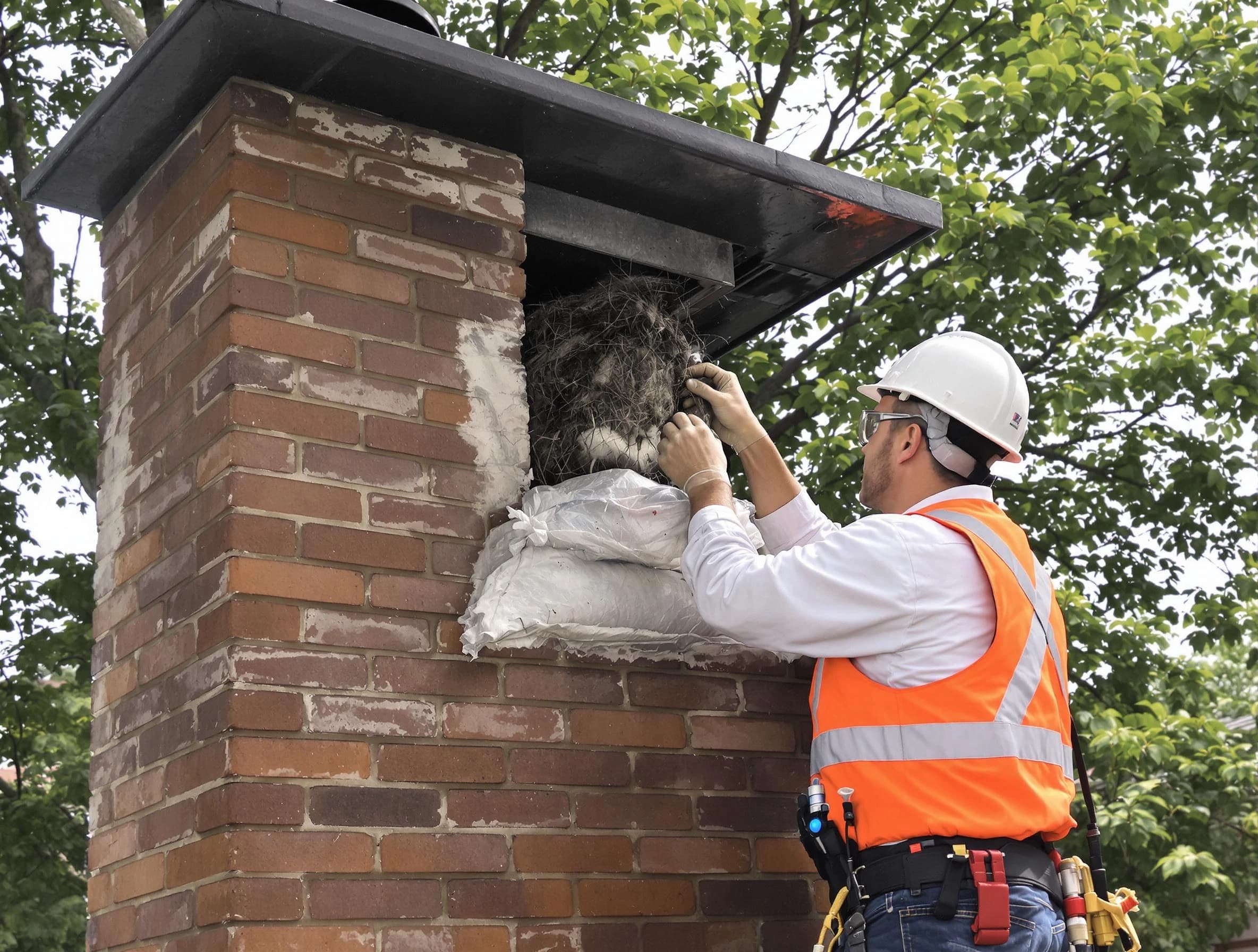 Humane removal of debris and animals by Maplewood Chimney Sweep in Maplewood, NJ