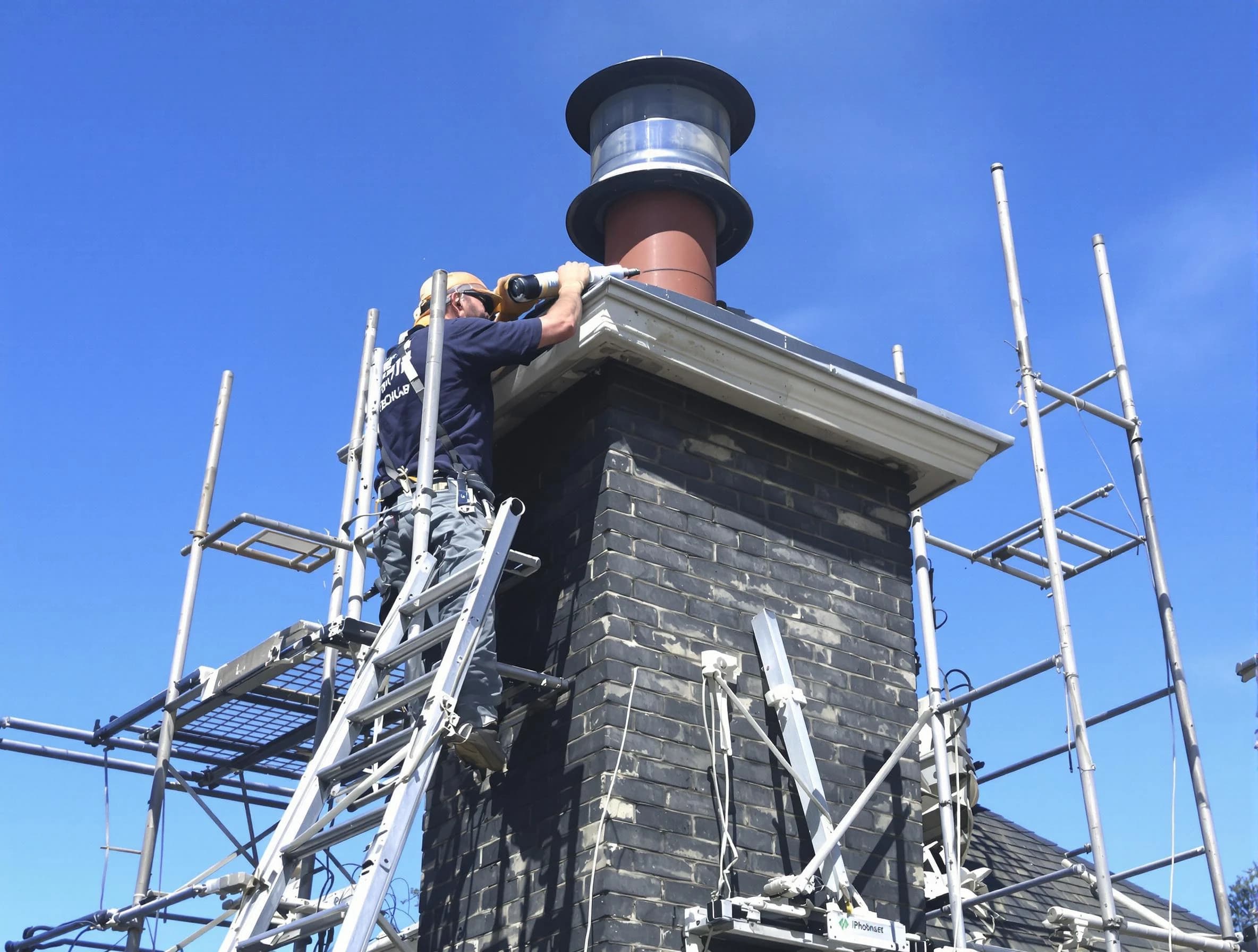 Sturdy chimney crown finished by Maplewood Chimney Sweep in Maplewood, NJ