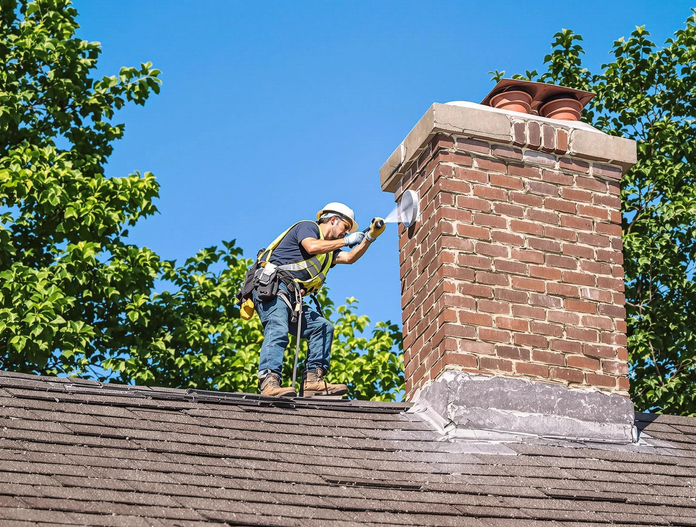 Maplewood Chimney Sweep performing an inspection with advanced tools in Maplewood, NJ