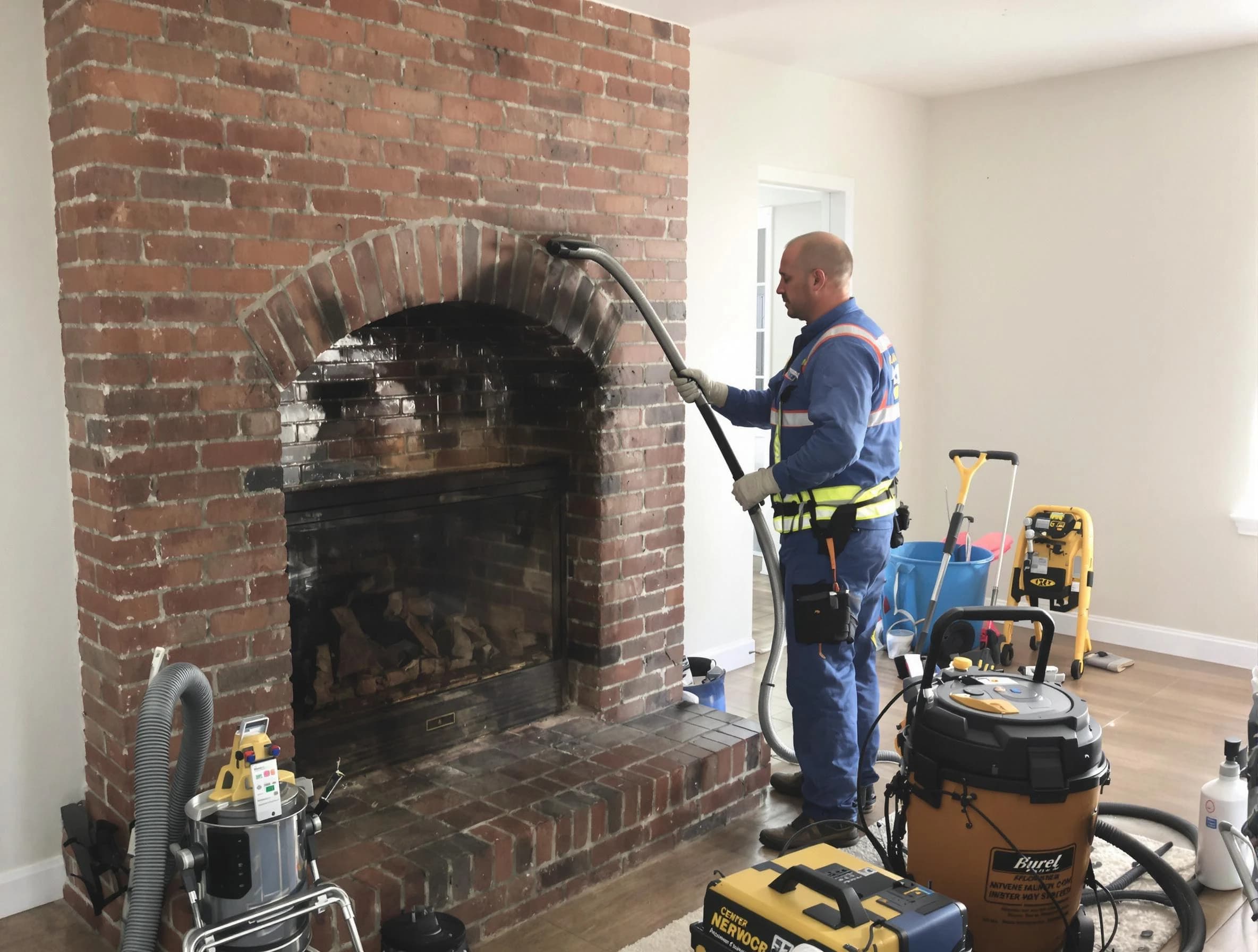 Maplewood Chimney Sweep expert performing detailed chimney sweep in Maplewood, NJ