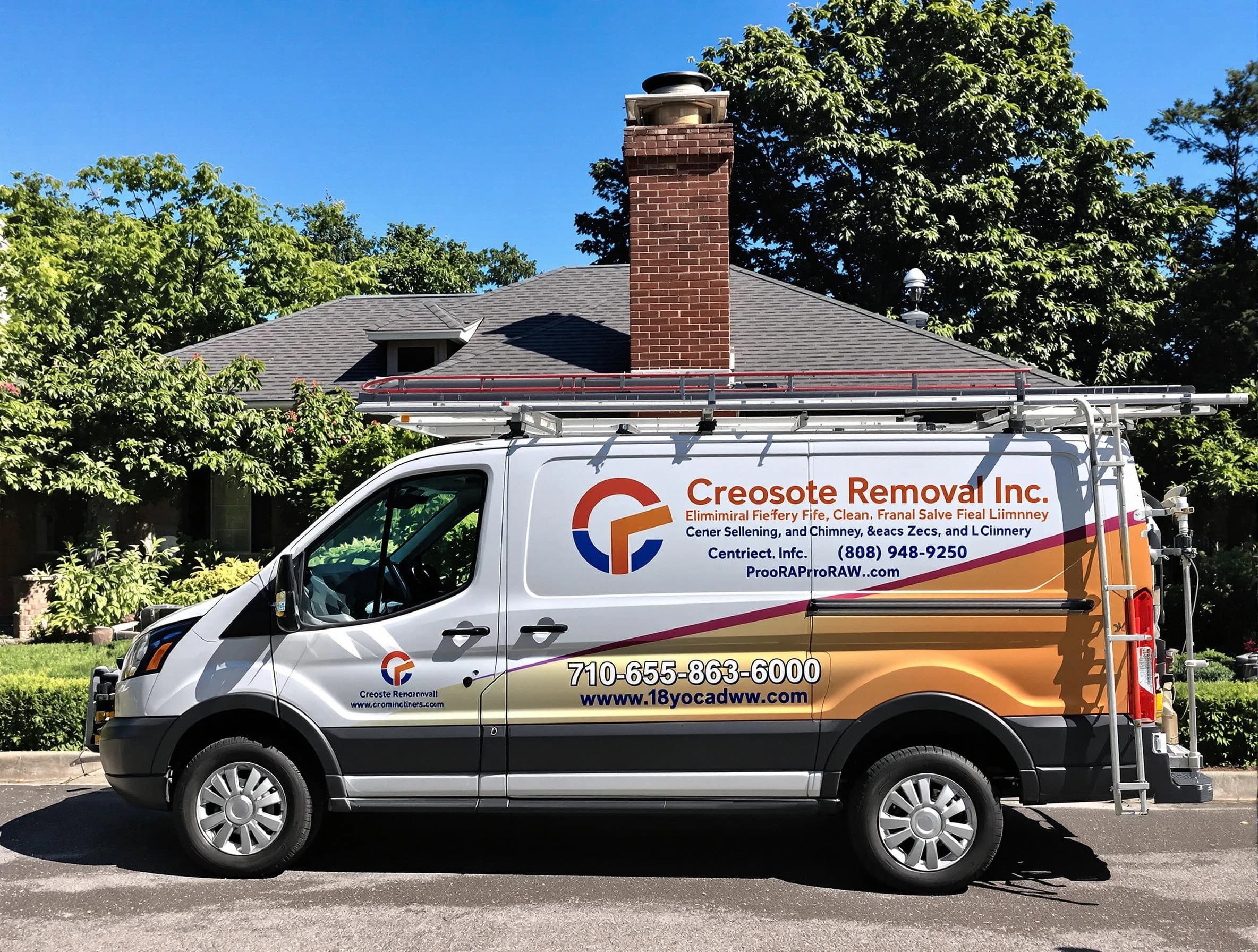 Maplewood Chimney Sweep technician removing creosote safely in Maplewood, NJ