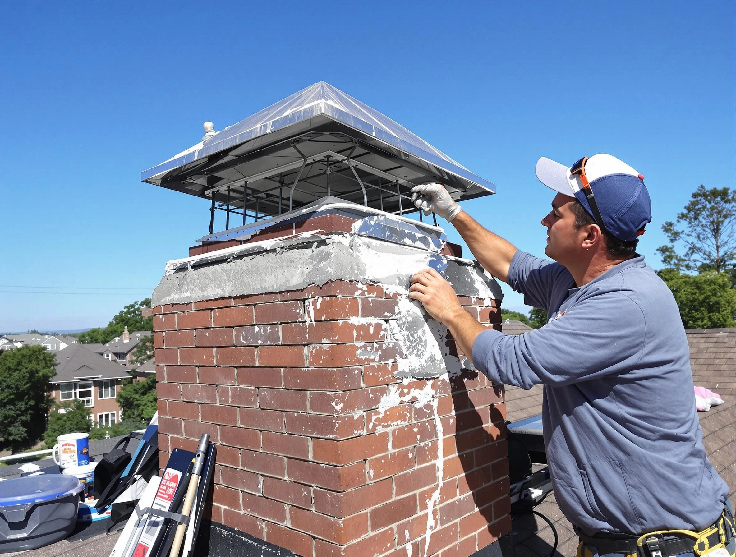 Chimney Crown Services service in Maplewood, NJ