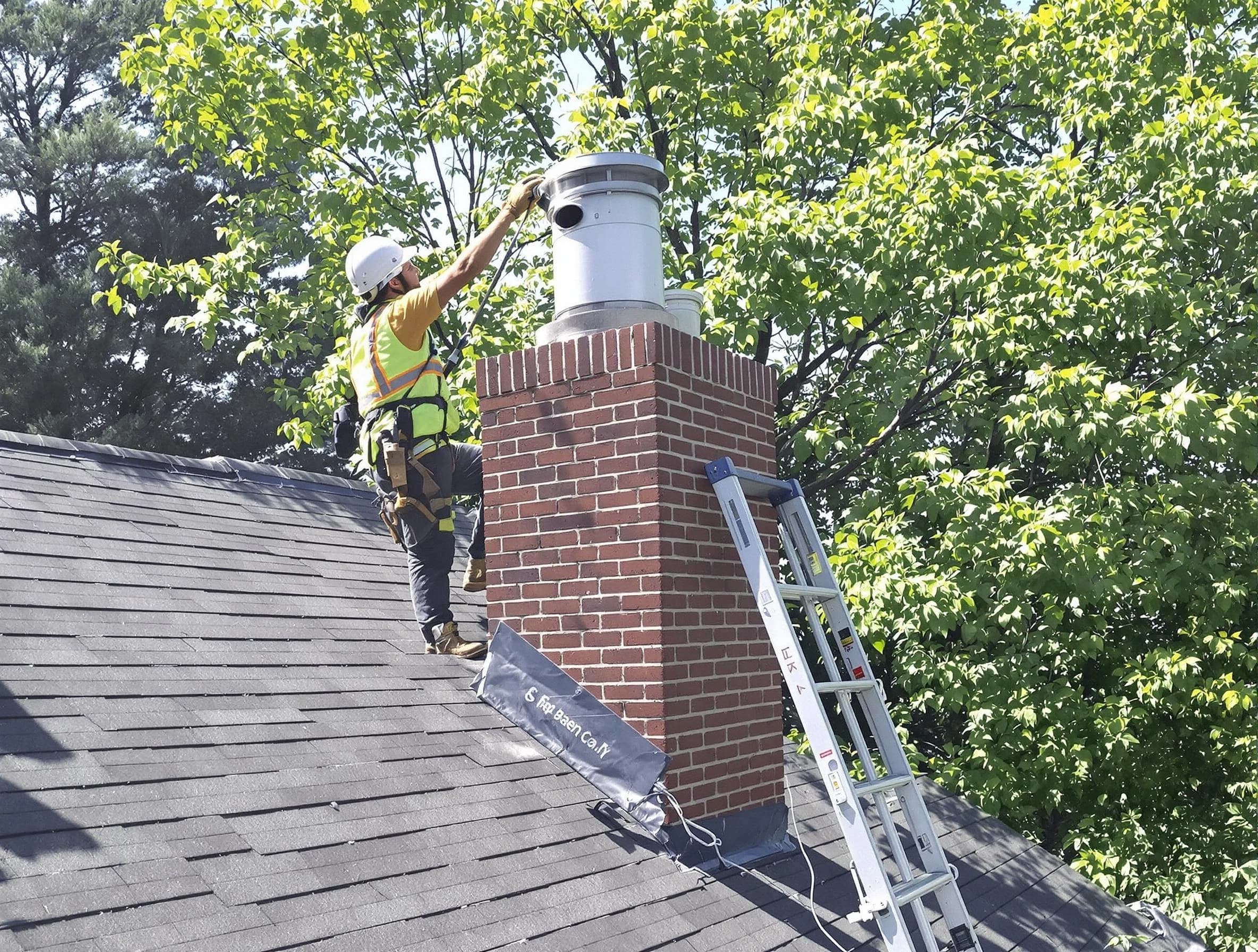 Chimney liner inspection by Maplewood Chimney Sweep in Maplewood, NJ